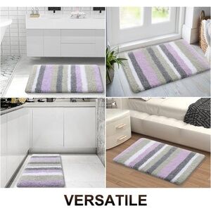 Buganda Shaggy Absorbent Bath Mat